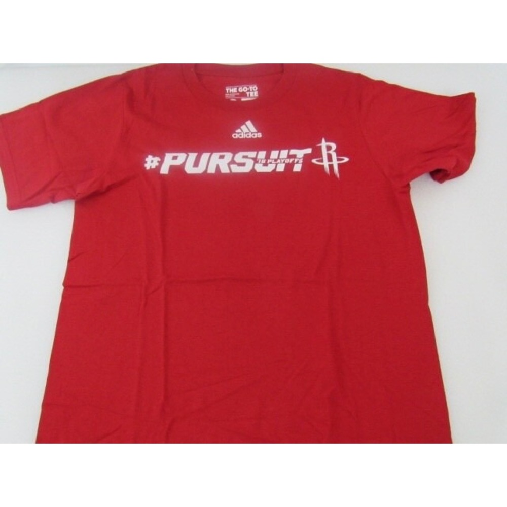 Houston Rockets Pursuit Adidas Go To  Cotton Tee S/S Red Team S